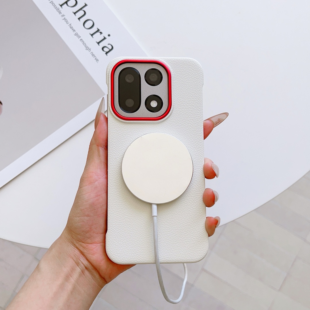 Photography With Mobile - เคส OnePlus 15 แบบแม่เหล็ก ป้องกันกล้อง สีแดง