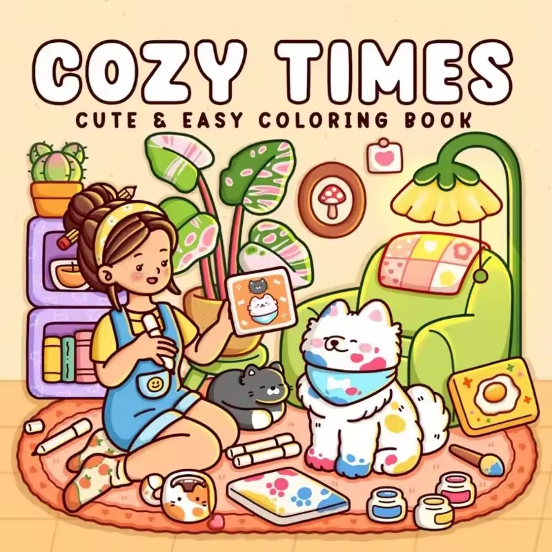 Photography Of Book - เวลาแสนสบาย สมุดระบายสีน่ารักและง่ายดายสําหรับผู้ใหญ่ สมุดวาดภาพน่ารัก ของขวัญที่สมบูรณ์แบบสําหรับงานปาร์ตี้และวันเกิด