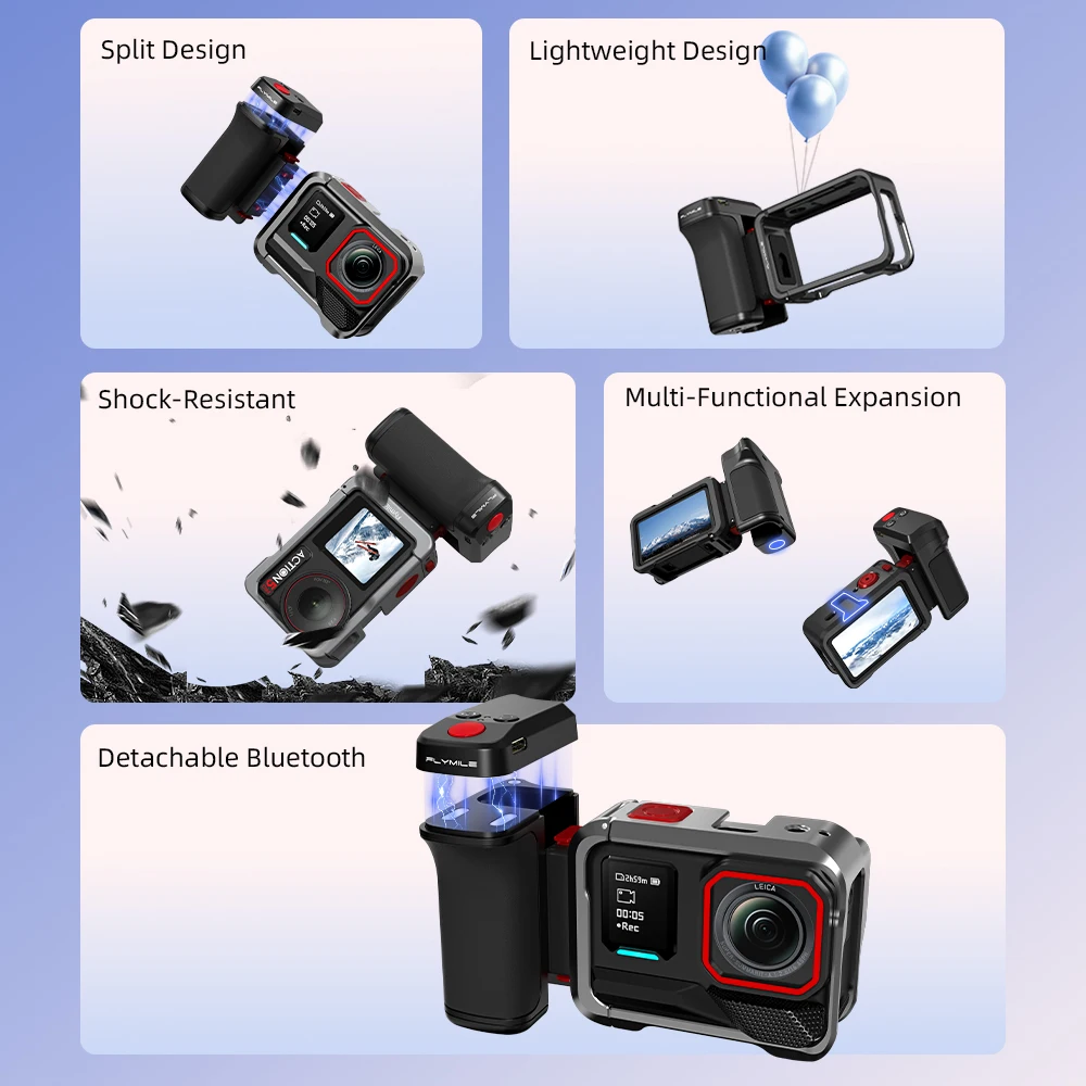 ที่จับกล้องแบบมีปุ่มชัตเตอร์ พ - Photography Grip Insta360 X5 บทวิจารณ์และราคา