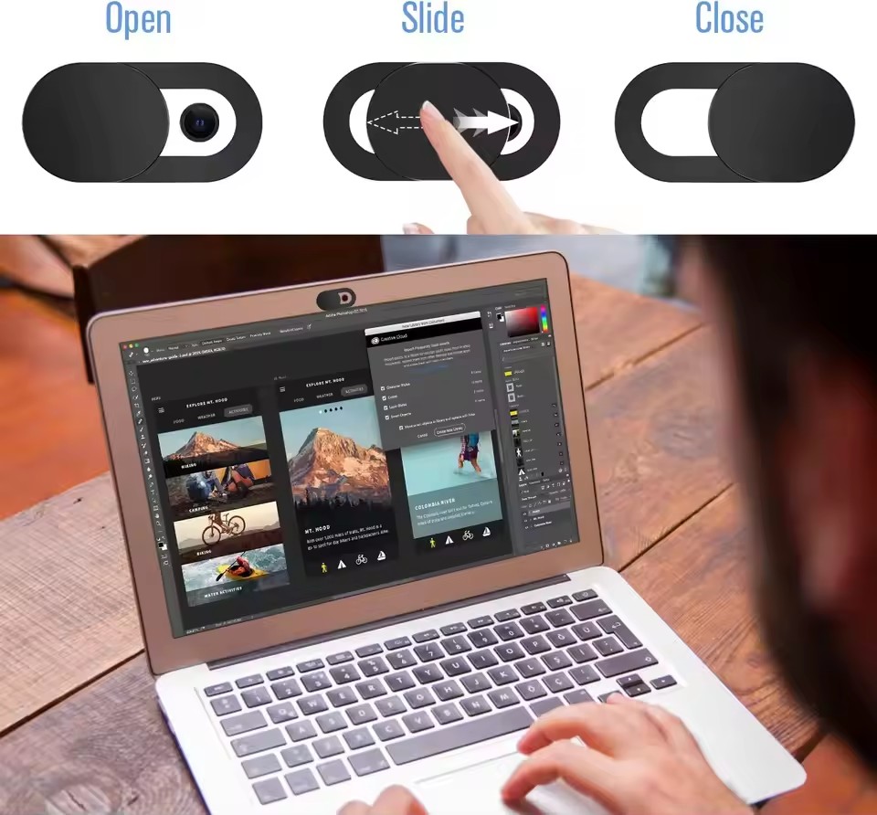 แผ่นปิดกล้องเว็บแคมแบบแม่เหล็ก - Photography With Mobile บทวิจารณ์และราคา