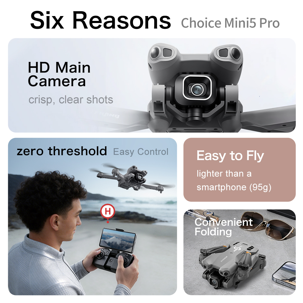 มินิ5 โปร โดรนถ่ายภาพทางอากาศแ - Photography High Key บทวิจารณ์และราคา