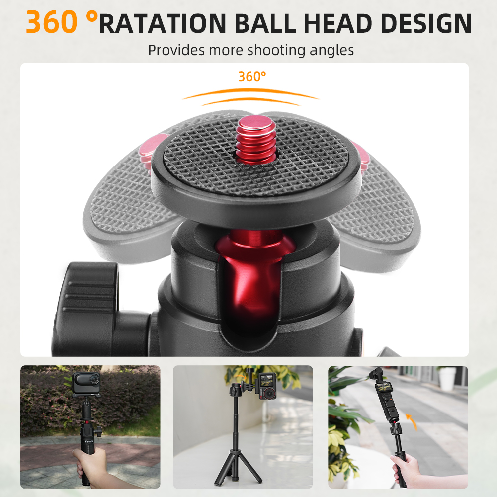Flymile ขาตั้งกล้อง Mini Selfi - Photography Grip Insta360 X5 บทวิจารณ์และราคา
