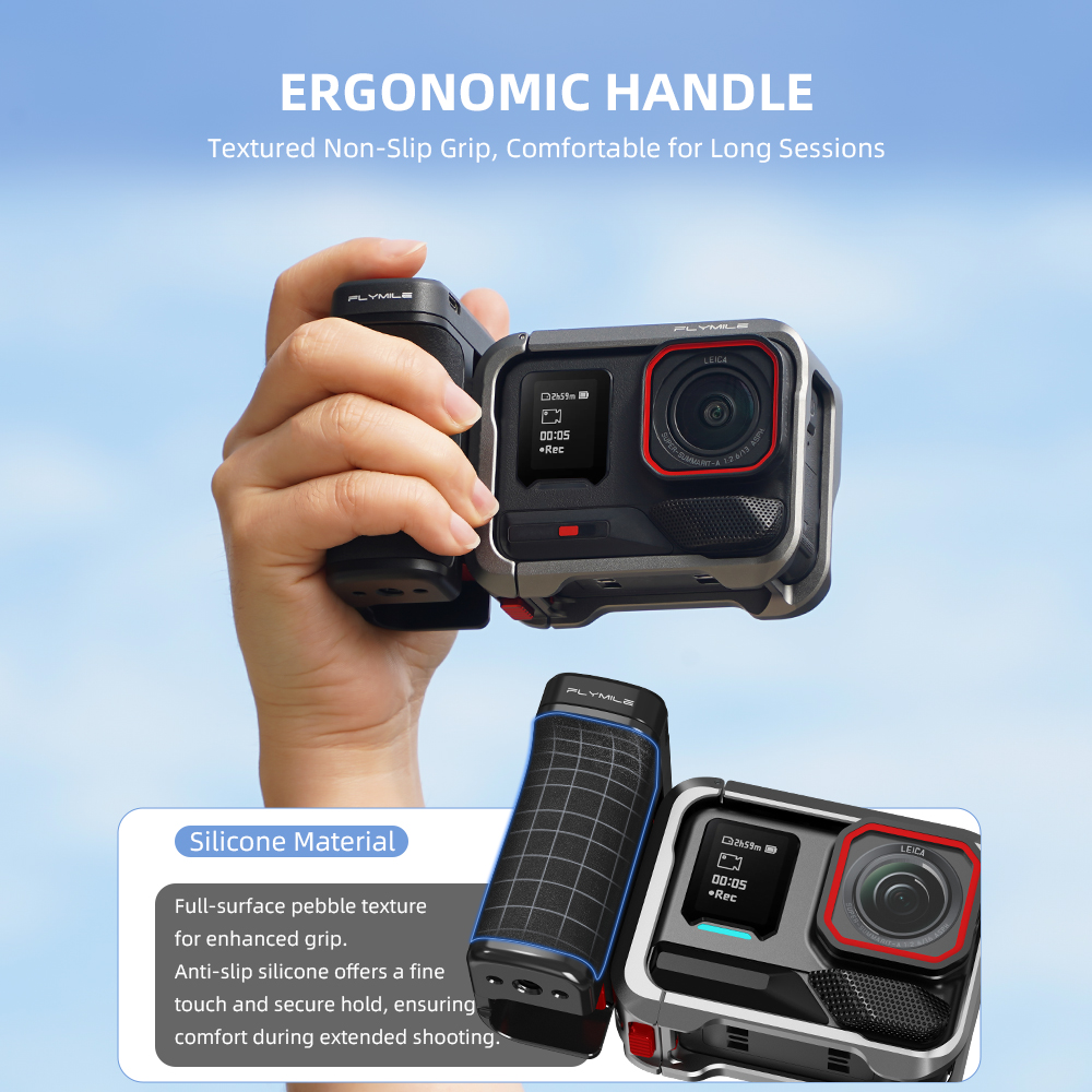 ด้ามจับบลูทูธ Flymile 50M พร้อ - Photography Grip Insta360 X5 บทวิจารณ์และราคา