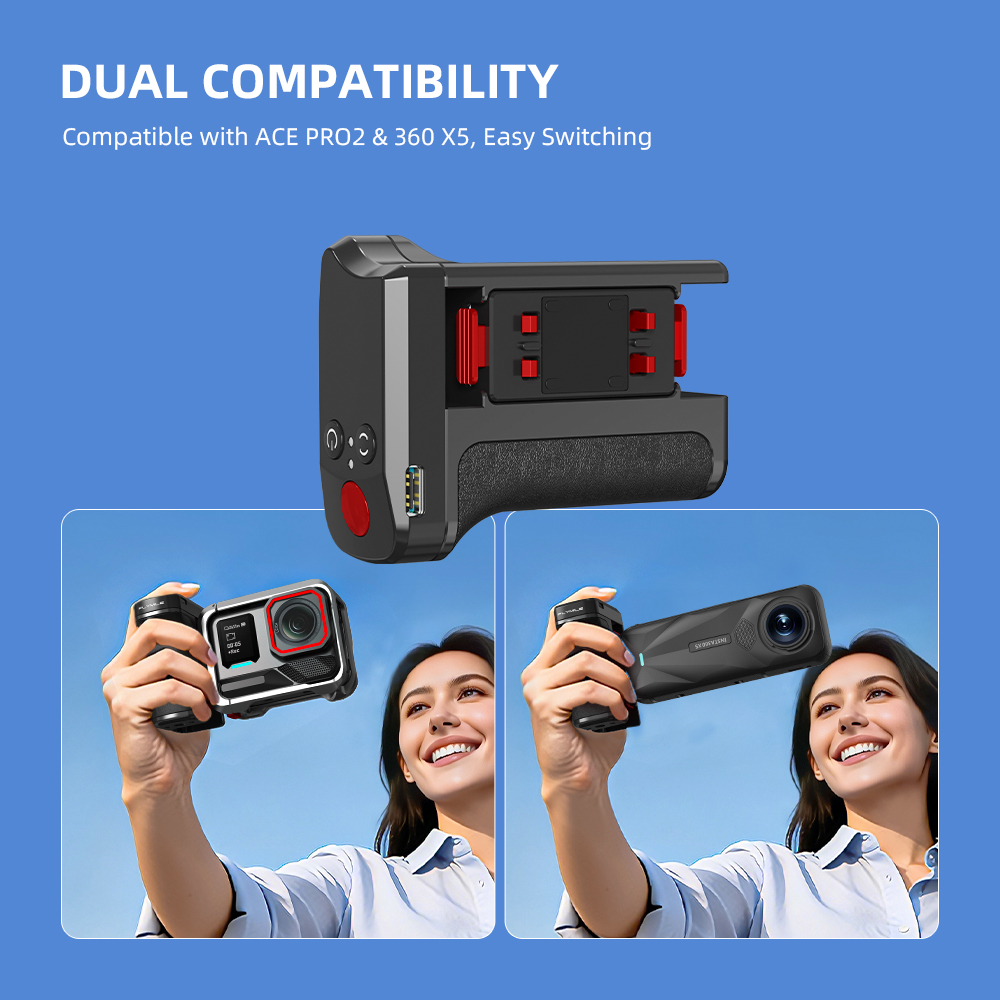 ด้ามจับบลูทูธ Flymile 50M พร้อ - Photography Grip Insta360 X5 บทวิจารณ์และราคา