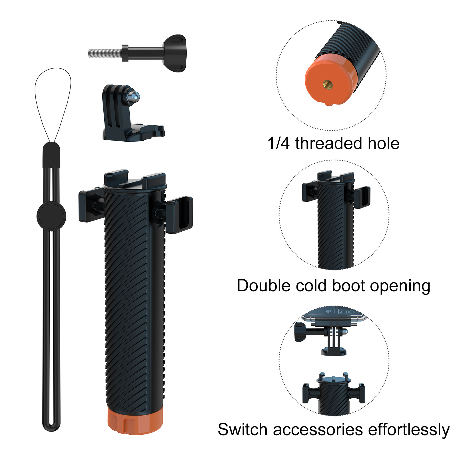 ที่จับลอยน้ำสำหรับ Insta360 X5 - Photography Grip Insta360 X5 บทวิจารณ์และราคา